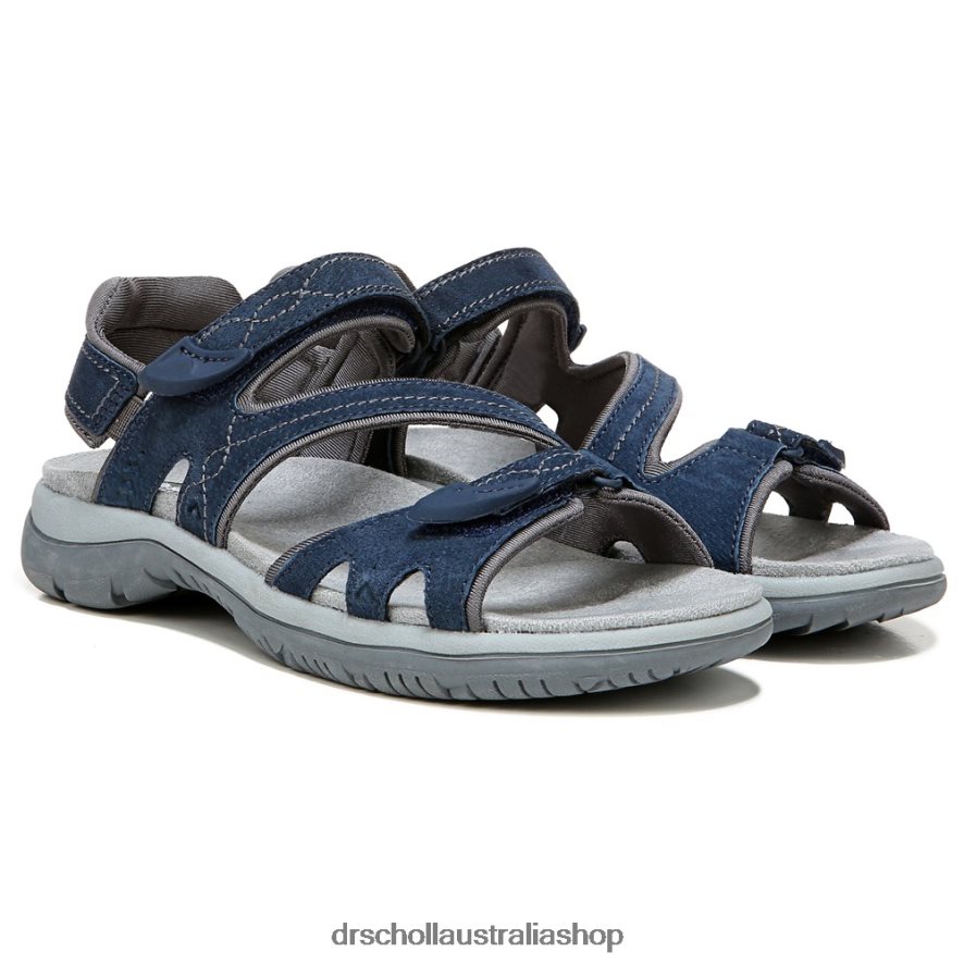 Adelle Sandal Unisex Dr. Scholl's 4Z4JXV158 Elegant Navy Suede