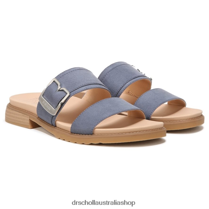 Alyssa Slide Sandal Unisex Dr. Scholl's 4Z4JXV215 Oxide Blue Synthetic