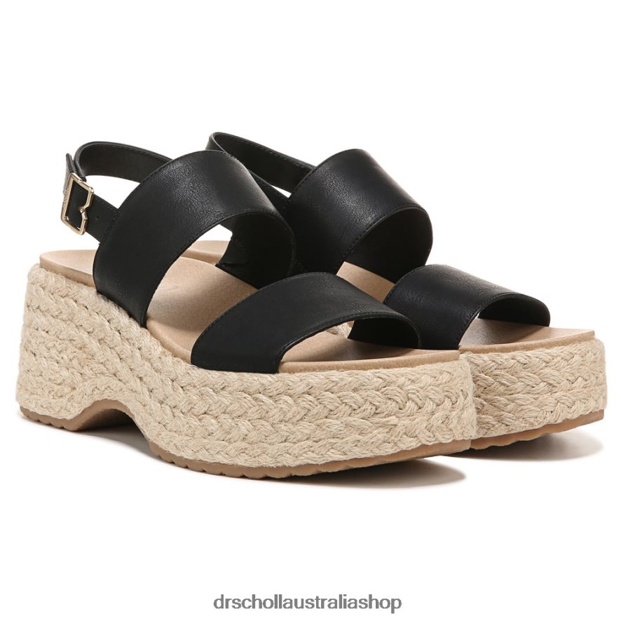 Delaney Wedge Sandal Unisex Dr. Scholl's 4Z4JXV235 Black