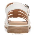 A Ok Gladiator Sandal Unisex Dr. Scholl's 4Z4JXV206 White - Image 6