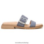 Alyssa Slide Sandal Unisex Dr. Scholl's 4Z4JXV215 Oxide Blue Synthetic - Image 2