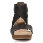 Barton Band Wedge Sandal Unisex Dr. Scholl's 4Z4JXV228 Black - Image 5