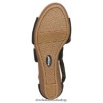 Barton Band Wedge Sandal Unisex Dr. Scholl's 4Z4JXV228 Black - Image 7