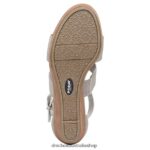 Barton Wedge Sandal Unisex Dr. Scholl's 4Z4JXV163 Grey Snake Print - Image 7