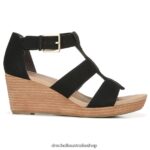 Barton Wedge Sandal Unisex Dr. Scholl's 4Z4JXV165 Black Snake Print - Image 2