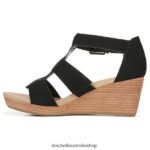 Barton Wedge Sandal Unisex Dr. Scholl's 4Z4JXV165 Black Snake Print - Image 3