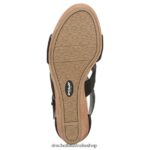 Barton Wedge Sandal Unisex Dr. Scholl's 4Z4JXV165 Black Snake Print - Image 7