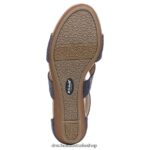 Barton Wedge Sandal Unisex Dr. Scholl's 4Z4JXV167 Denim Blue Fabric - Image 7