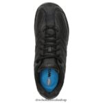 Cambridge II Slip Resistant Sneaker Unisex Dr. Scholl's 4Z4JXV287 Black Leather - Image 4