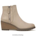 Chloe Ankle Bootie Unisex Dr. Scholl's 4Z4JXV108 Taupe Fabric - Image 2