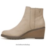 Chloe Ankle Bootie Unisex Dr. Scholl's 4Z4JXV108 Taupe Fabric - Image 3