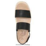 Delaney Wedge Sandal Unisex Dr. Scholl's 4Z4JXV235 Black - Image 4