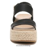 Delaney Wedge Sandal Unisex Dr. Scholl's 4Z4JXV235 Black - Image 5