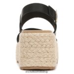 Delaney Wedge Sandal Unisex Dr. Scholl's 4Z4JXV235 Black - Image 6