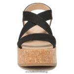 Dottie Strappy Wedge Sandal Unisex Dr. Scholl's 4Z4JXV201 Black - Image 5