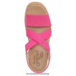 Dottie Strappy Wedge Sandal Unisex Dr. Scholl's 4Z4JXV203 Pink - Image 4