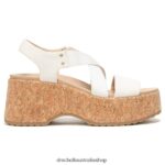 Dottie Strappy Wedge Sandal Unisex Dr. Scholl's 4Z4JXV204 White - Image 2