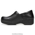 Dynamo Slip Resistant Clog Unisex Dr. Scholl's 4Z4JXV153 Black Leather - Image 3