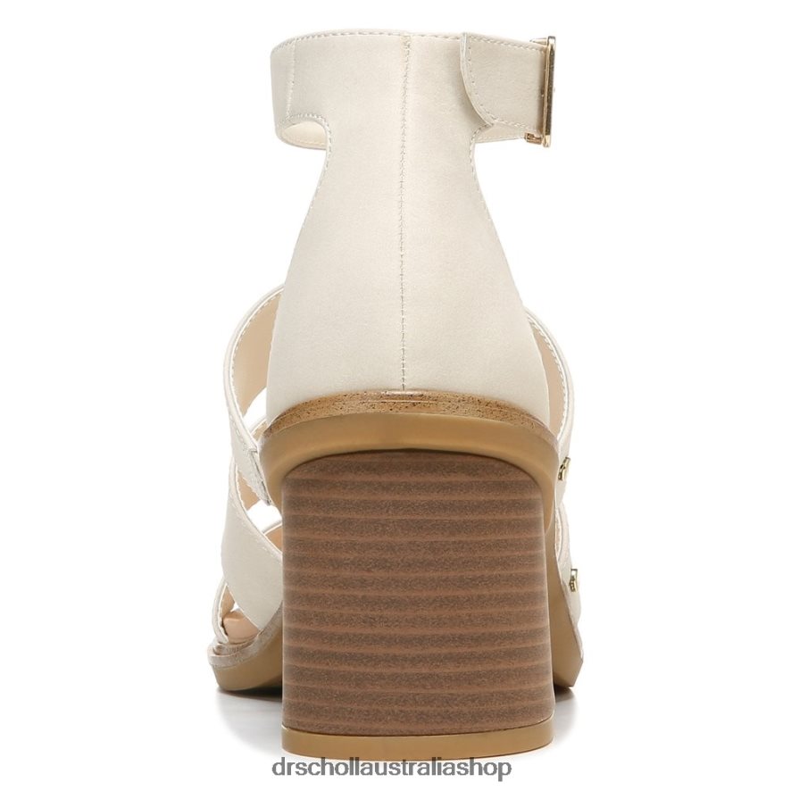 Eleanor Block Heel Sandal Unisex Dr. Scholl's 4Z4JXV245 Tofu White Synthetic - Image 6