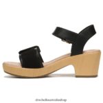 Felicity Too Block Heel Sandal Unisex Dr. Scholl's 4Z4JXV160 Black Synthetic - Image 3