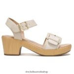 Felicity Too Block Heel Sandal Unisex Dr. Scholl's 4Z4JXV161 Seashell Beige Synthetic - Image 2