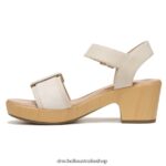 Felicity Too Block Heel Sandal Unisex Dr. Scholl's 4Z4JXV161 Seashell Beige Synthetic - Image 3