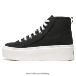 For Now Hi Top Platform Sneaker Unisex Dr. Scholl's 4Z4JXV225 Black Fabric - Image 3