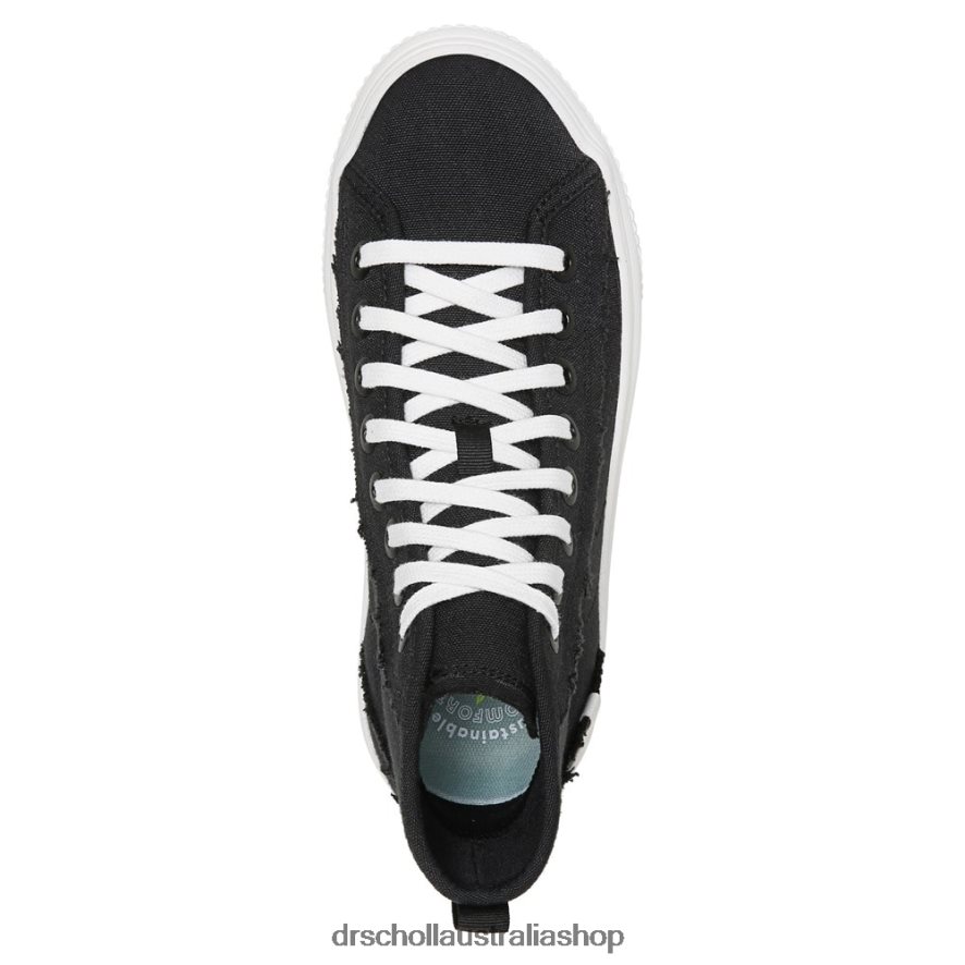For Now Hi Top Platform Sneaker Unisex Dr. Scholl's 4Z4JXV225 Black Fabric - Image 4