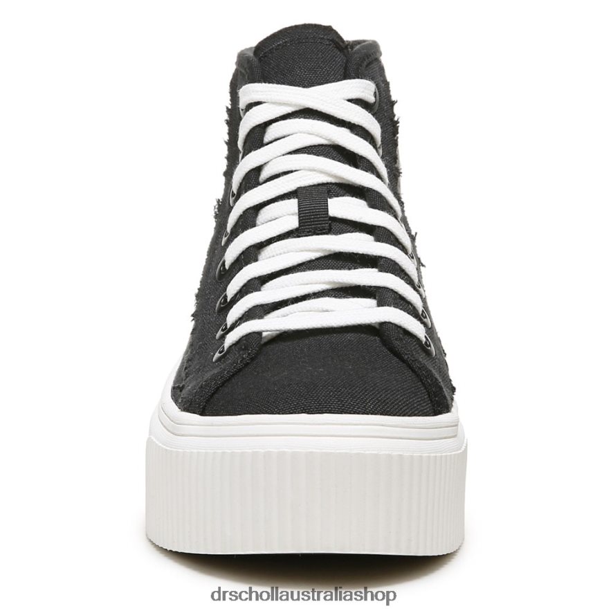 For Now Hi Top Platform Sneaker Unisex Dr. Scholl's 4Z4JXV225 Black Fabric - Image 5