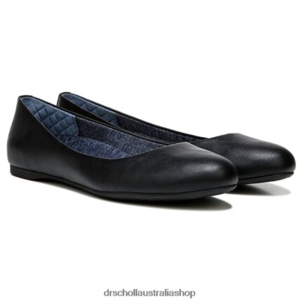 Giorgie Memory Foam Flat Unisex Dr. Scholl's 4Z4JXV176 Black Smooth