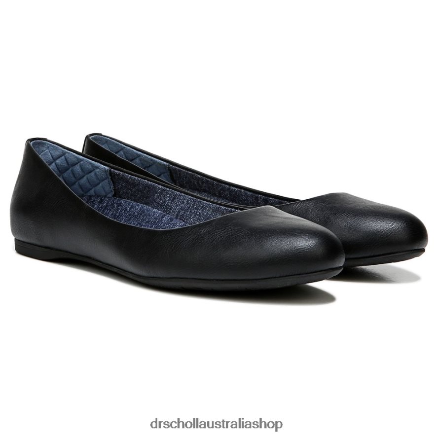 Giorgie Memory Foam Flat Unisex Dr. Scholl's 4Z4JXV176 Black Smooth - Image 1