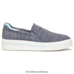 Happiness Lo Slip On Sneaker Unisex Dr. Scholl's 4Z4JXV83 Dark Blue Fabric - Image 2