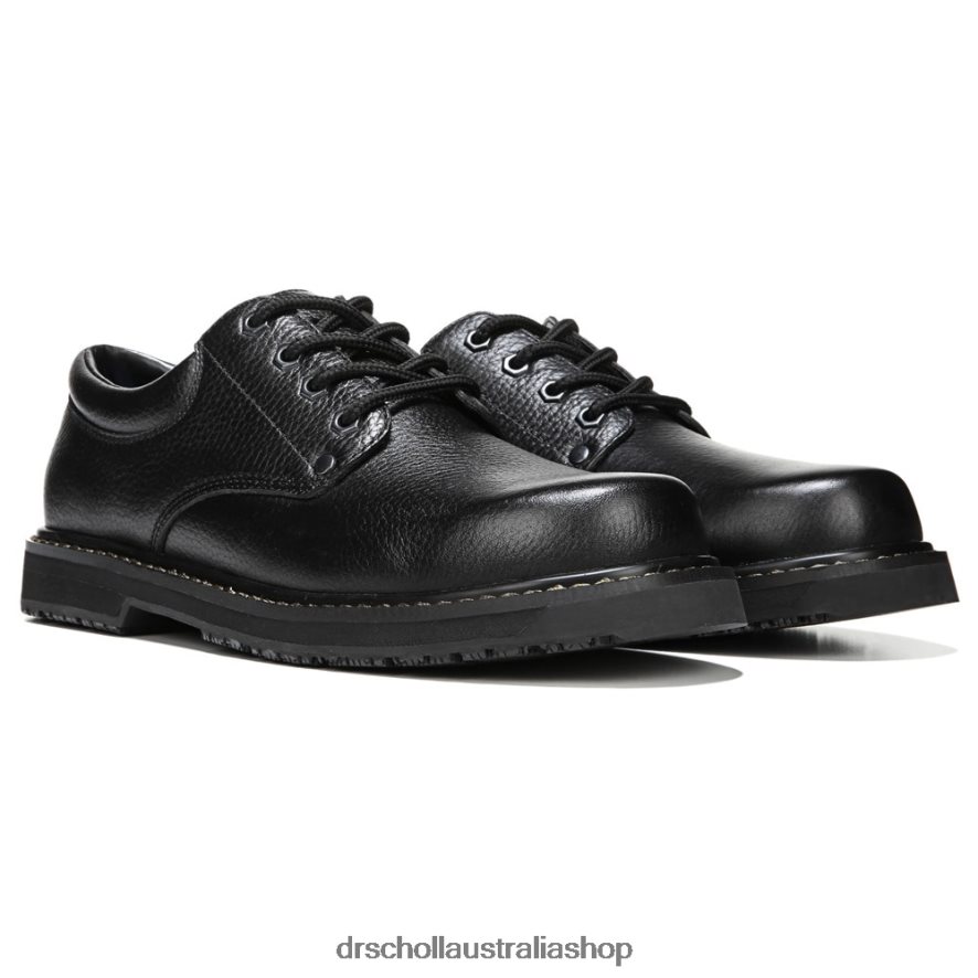 Harrington II Slip Resistant Oxford Unisex Dr. Scholl's 4Z4JXV285 Black Leather - Image 1