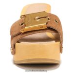 Hula Sandal Unisex Dr. Scholl's x Veronica Beard 4Z4JXV131 Hazelwood Brown Suede - Image 5