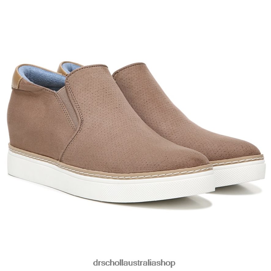 If Only Wedge Sneaker Unisex Dr. Scholl's 4Z4JXV61 Cocoa Brown Fabric - Image 1