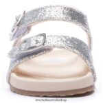 Isla Sandal Toddler/Little Kid Dr. Scholl's 4Z4JXV322 Silver Glitter - Image 5