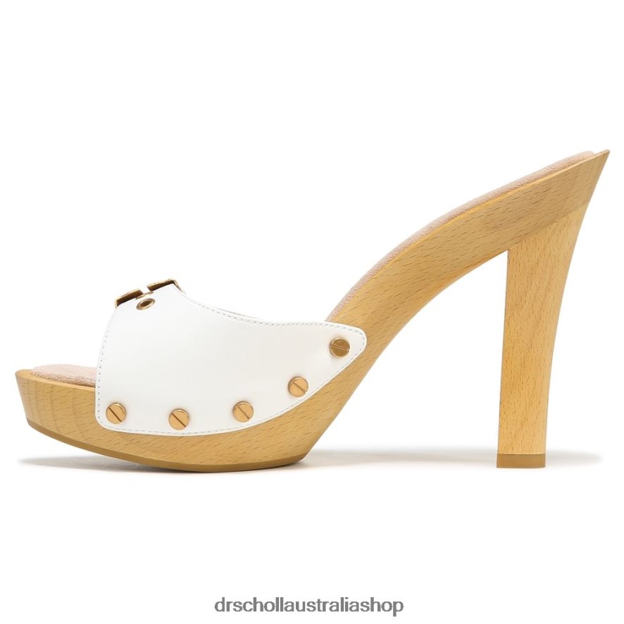 Lolli High Heel Sandal Unisex Dr. Scholl's x Veronica Beard 4Z4JXV115 White Leather - Image 3