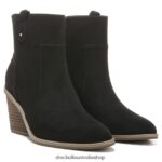 Mirage Wedge Bootie Unisex Dr. Scholl's 4Z4JXV168 Black Fabric