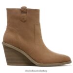 Mirage Wedge Bootie Unisex Dr. Scholl's 4Z4JXV169 Chip Brown Fabric - Image 2