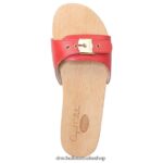 Original Sandal Unisex Dr. Scholl's 4Z4JXV16 Red Leather - Image 4