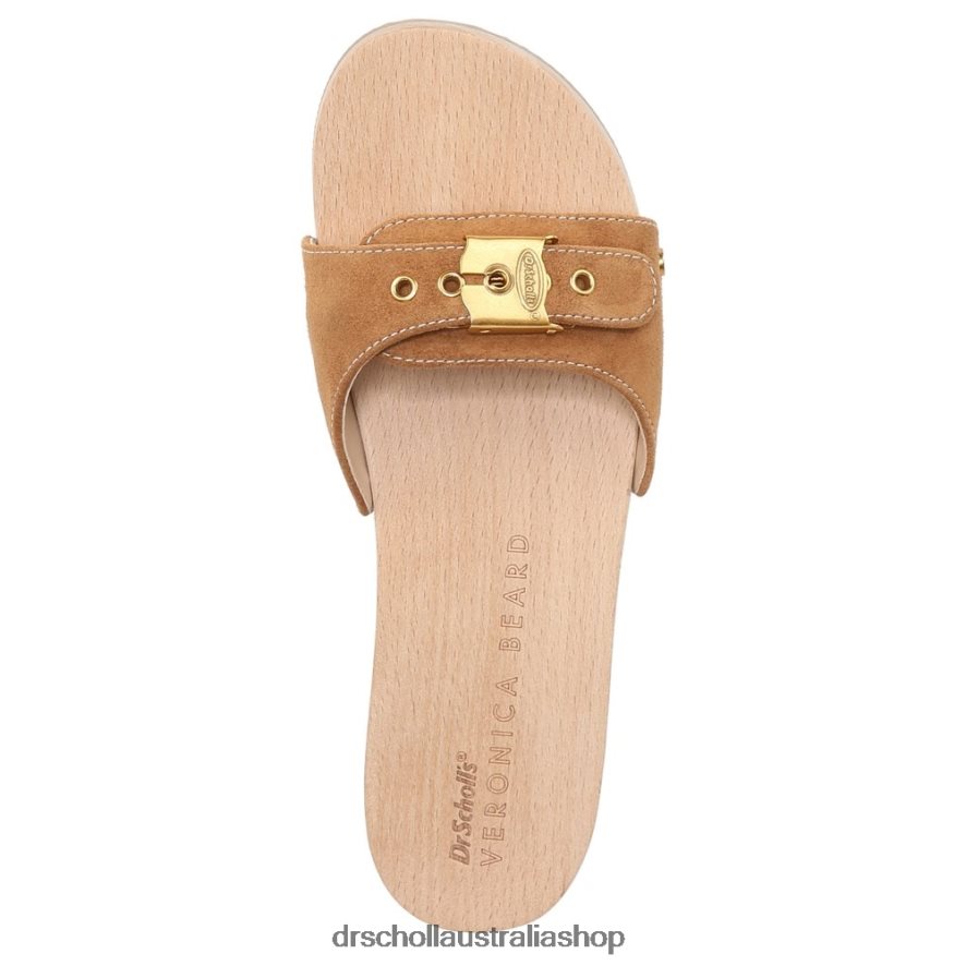 Original Sandal Unisex Dr. Scholl's x Veronica Beard 4Z4JXV117 Hazelwood Brown Suede - Image 4