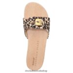 Original Sandal Unisex Dr. Scholl's x Veronica Beard 4Z4JXV118 Leopard Print Canvas - Image 4