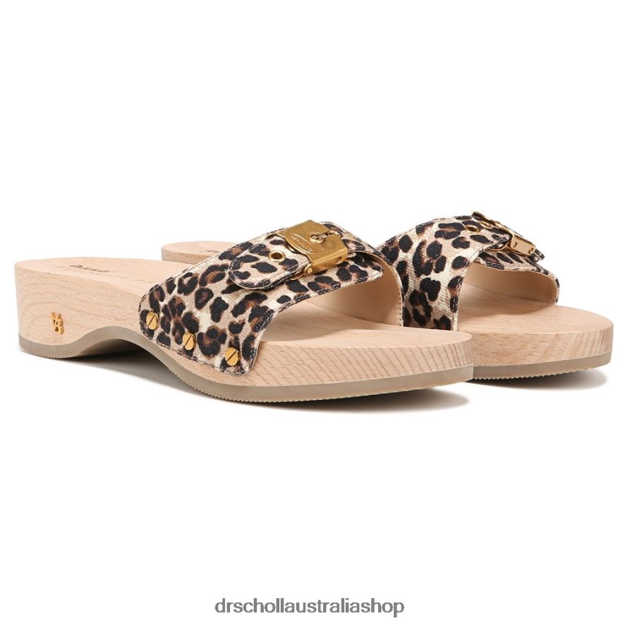 Original Sandal Unisex Dr. Scholl's x Veronica Beard 4Z4JXV118 Leopard Print Canvas - Image 1