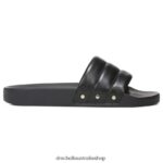 Pisces Chill Slide Sandal Unisex Dr. Scholl's 4Z4JXV209 Black Leather - Image 2
