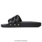 Pisces Chill Slide Sandal Unisex Dr. Scholl's 4Z4JXV209 Black Leather - Image 3