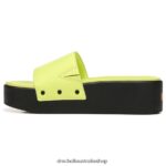 Pisces Max Platform Slide Sandal Unisex Dr. Scholl's 4Z4JXV198 Lime Leather - Image 3