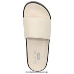 Pisces Max Platform Slide Sandal Unisex Dr. Scholl's 4Z4JXV199 White Leather - Image 4