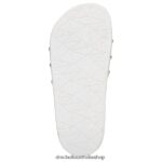 Pisces Pool Slide Sandal Unisex Dr. Scholl's 4Z4JXV188 White Leather - Image 7