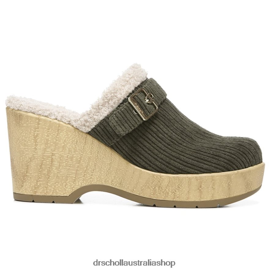 Pixie Clog Unisex Dr. Scholl's 4Z4JXV248 Olive Corduroy - Image 2