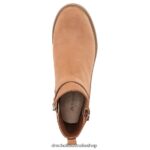 Retrospect Ankle Bootie Unisex Dr. Scholl's 4Z4JXV90 Brown Fabric - Image 4
